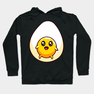 Cute Chibi Kawaii Eggs Fried Egg Anime Food Hoodie